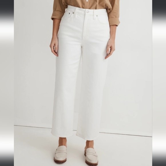 Madewell Perfect Vintage Wide Leg Crop Jean - Picture 1 of 6